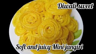 Mini jangiri recipe in tamil Homemade soft and juicy Mini jangiri  Diwali sweet recipe in tamil [upl. by Ahsinned764]