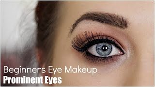 Beginner Eye Makeup For Prominent Eye [upl. by Bywaters850]