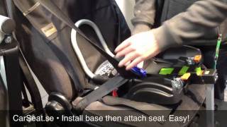 Klippan Triofix  Installation with seat belt [upl. by Cord]