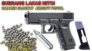 UMAREX GLOCK17 Co2 Blowback Pistol With Steel BBs  Airgun From FIREPOWER  Toys only  Airsoft [upl. by Mariel599]