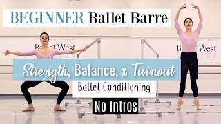 NO INTROS Beginner Ballet Barre for Strength Balance amp Turnout  Kathryn Morgan [upl. by Aserahs]