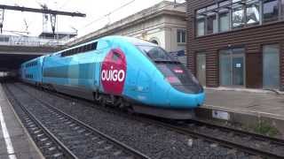 SNCF 23 OUIGO TGV Duplex  Gare de Montpellier SaintRoch 20130406 [upl. by Chipman]