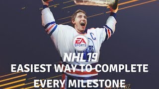 NHL 19 HUT TIPS  EASIEST WAY TO COMPLETE MILESTONE CHALLENGES [upl. by Maggio]