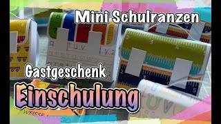 AnleitungTutorial Schulranzen Einschulung Ritter Sport Gastgeschenk Goodiebox DIY [upl. by Garnes]