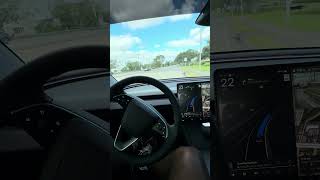 2025 Tesla Model 3 FSD Full self driving 👍🏽￼ [upl. by Ahseikram]