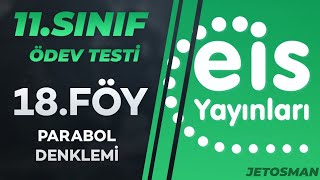 11Sınıf 18Föy Parabol Denklemi Ödev T [upl. by Marmion]