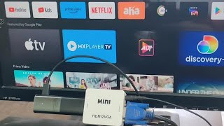 Connecting MI TV Stick Fire stick to Monitor HDMI to VGA Converter [upl. by Antonie222]