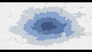 Network analysis amp isochrones using ArcGIS amp TravelTime [upl. by Suhploda]