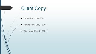 SAP BASIS  CLIENT ADMINISTRATION  PART 2  CLIENT CREATION CLIENT COPY amp CLIENT DELETE [upl. by Llerod]