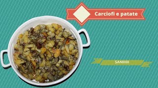 RICETTA  CARCIOFI e PATATE al FORNO  Veloci semplici e SANI [upl. by Malcah]