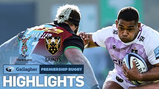 Harlequins v Northampton  HIGHLIGHTS  All Out Attack at the Stoop  Gallagher Premiership 202223 [upl. by Ashelman]