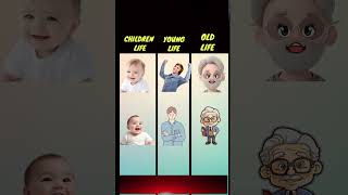 Children Life Vs Young Life Vs Old life ❓ children young old facts automobile shorts [upl. by Asilim]