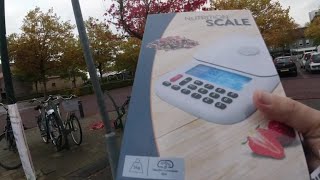 Nutrition Scale dieet weegschaal Action shopping vlog [upl. by Jerad716]