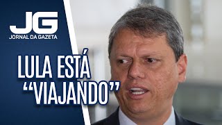 Tarcísio diz que Lula está viajando ao citálo como adversário em 2026 [upl. by Nayllij]