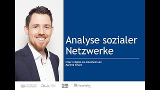 Analyse sozialer Netzwerke 1239 Minuten [upl. by Nibas]