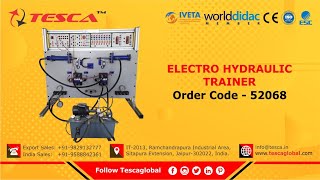 Electro Hydraulic Trainer  Instrumentation amp Process Control Trainers  Tesca 52068 [upl. by Yarw]