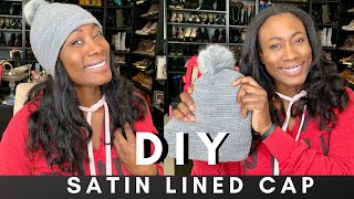 DIY Silk Lined Cap  NO SEW [upl. by Llenhoj]