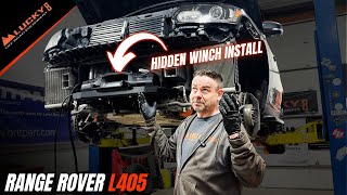 Range Rover L405 Upgrade Hidden Winch and Skid Plate Installation [upl. by Onej]