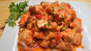 Mauritian Cuisine Easy Chicken in Tomato Sauce Recipe  Rougaille de Poulet [upl. by Eornom]