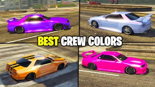 BEST CREW COLORS IN GTA 5 ONLINE [upl. by Silvana673]