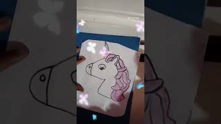 how to make unicorn art unicorn making real life unicorn 🦄🦄 artistUnicorn unicorn drawing [upl. by Atinihc]