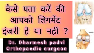 कैसे पता करें की आपको लिगामेंट इंजरी है या नहीं  Tricks to find that you have Ligament​ Injury​ [upl. by Genesa839]