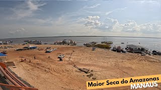 Mostrando a MAIOR SECA do PORTO de Manaus até a PONTE sobre o Rio Negro [upl. by Samul]