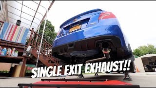 2018 WRX  Invidia N1 Race Single Exit Install [upl. by Waylon]