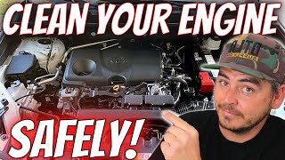 How to SAFELY Clean your Cars Engine  Car Detailing Tips and Tricks [upl. by Dlareg]