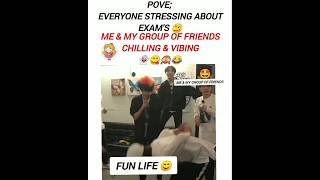 The one group of friends who chill amp vibe👻😋 regardless of exams stress🗣️bts방탄소년단 kpopcutefunny [upl. by Orms]