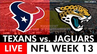 Texans vs Jaguars Live Streaming Scoreboard PlayByPlay Highlights amp Stats  NFL Week 13 On FOX [upl. by Ahsaek4]