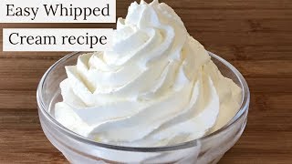 Whipped Cream FrostingOne secret ingredient makes it stable [upl. by Sitto]