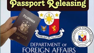 DFA  PASSPORT RELEASING TENTATIVE DATE and TIME [upl. by Alonso]