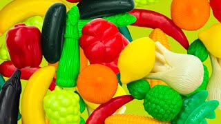 Playing fruits and veggies ASMR 🍍🍎🧅🌽🍆🍅 [upl. by Skantze650]