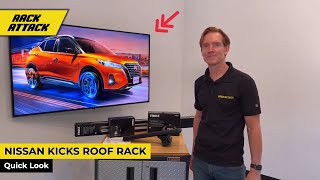 2019 NISSAN KICKS with Flush Side Rails  Thules Best Roof Rack Crossbars [upl. by Ambrosio470]