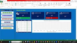 Gestion de stock vente commerce avec une application Excel a seulement 10000 FCFA 15 euros [upl. by Keith675]