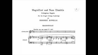 Herbert Howells  Magnificat Collegium Regale with Score [upl. by Nnaecyoj]