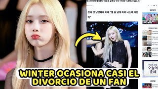 WINTER DE AESPA CASI OCASIONA EL DIVORCIO DE UN FAN QUE SU ESPOSA LLAMO PĖRVERTIDO [upl. by Birck]