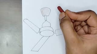 How to draw faneasy fan drawingfan drawing for kidsपंखा कैसे बनाएsimple easy drawing amp colouring [upl. by Firahs512]