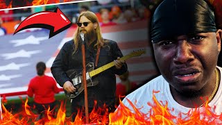 Chris Stapleton Sings the National Anthem at Super Bowl LVII  REACTION [upl. by Adnert]