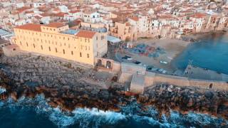 Aerial and street views from Cefalu Palermo Erice Segesta Zingaro Trapani in Sicily [upl. by Papert]