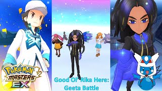 Pokemon Masters EX Good Ol Rika Here  Geeta Battle [upl. by Maighdiln700]