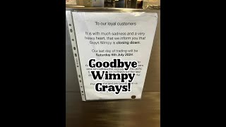 Wimpy Grays is closing down [upl. by Nylyahs]