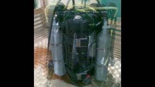 Polish homebuilt homemade rebreather CCR diving rebreather [upl. by Anelrats]