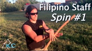 EASIEST BO STAFF SPINS Watch This  Filipino Staff Kali Arnis Escrima [upl. by Lona729]