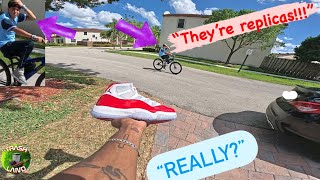 KID YELLS SHOES ARE FAKE AT MEETUP TRIED TO WARN ME [upl. by Aryajay611]