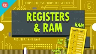 Registers and RAM Crash Course Computer Science 6 [upl. by Wordoow]