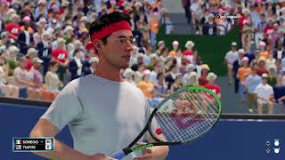 Lorenzo Sonego vs Alejandro Tabilo SIMULATION  GAMEPLAY AO TENNIS [upl. by Nojed]