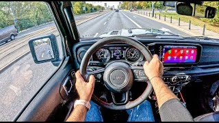 NEW Jeep Wrangler IV Rubicon  20 TC 272 hp  POV Test Drive [upl. by Vareck767]