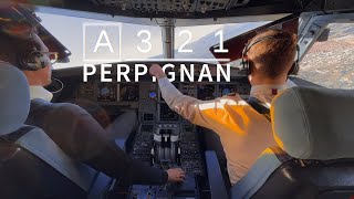 Our first A321 LANDING in Perpignan Pyrenees [upl. by Anais]